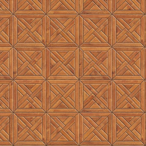 1:12 Scale Dolls House Miniature - Wooden Geometric Parquet Flooring Sheets x2