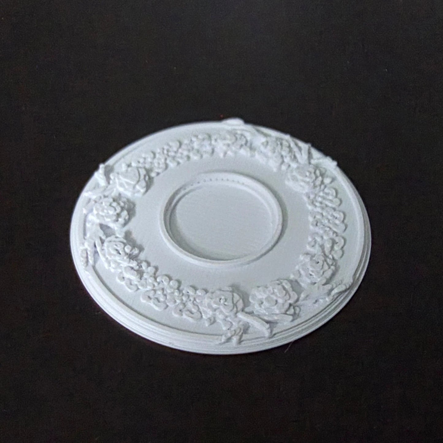 1:12 Scale Dolls House Miniature – Ceiling Rose (40mm) – High Detail #8