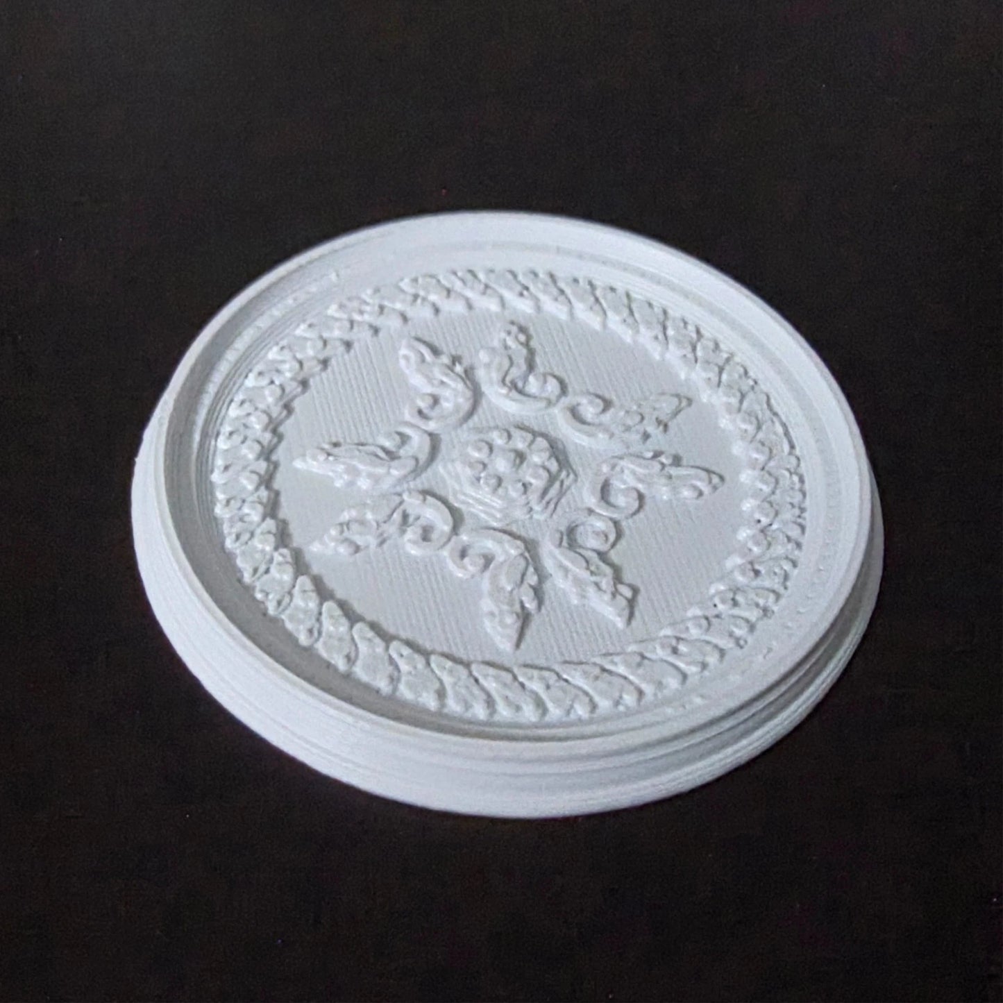 1:12 Scale Dolls House Miniature – Ceiling Rose (40mm) – High Detail #6