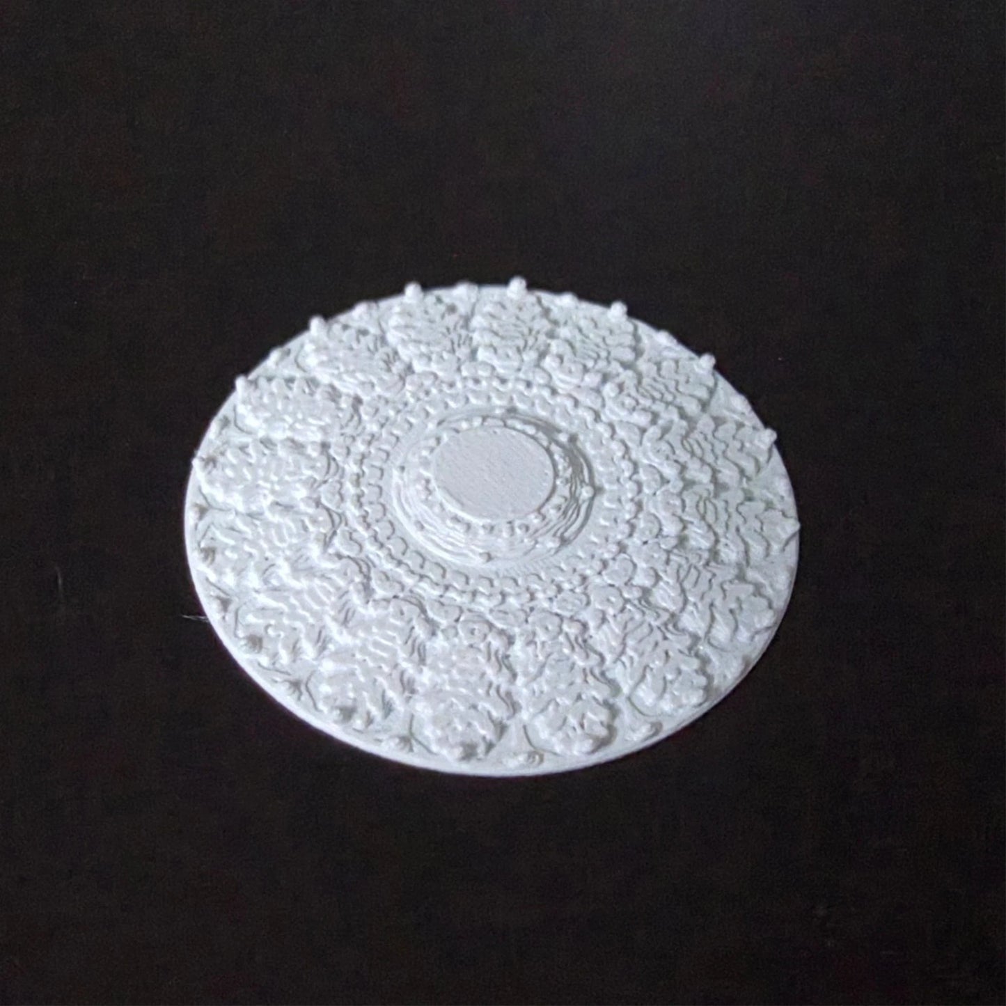 1:12 Scale Dolls House Miniature – Ceiling Rose (40mm) – High Detail #4