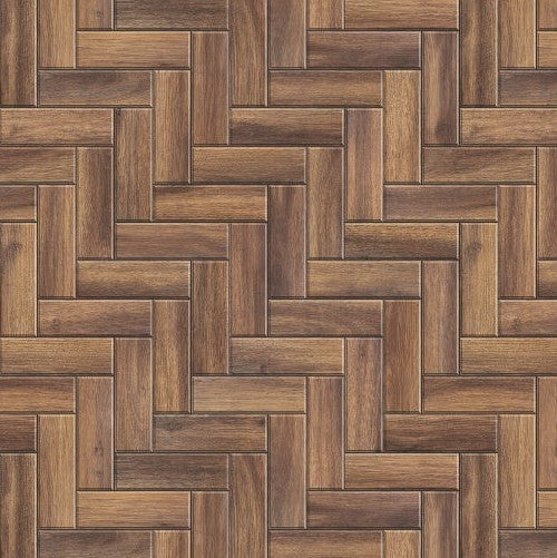 1:12 Scale Dolls House Miniature - Dark Wood Herringbone Flooring Sheets x2