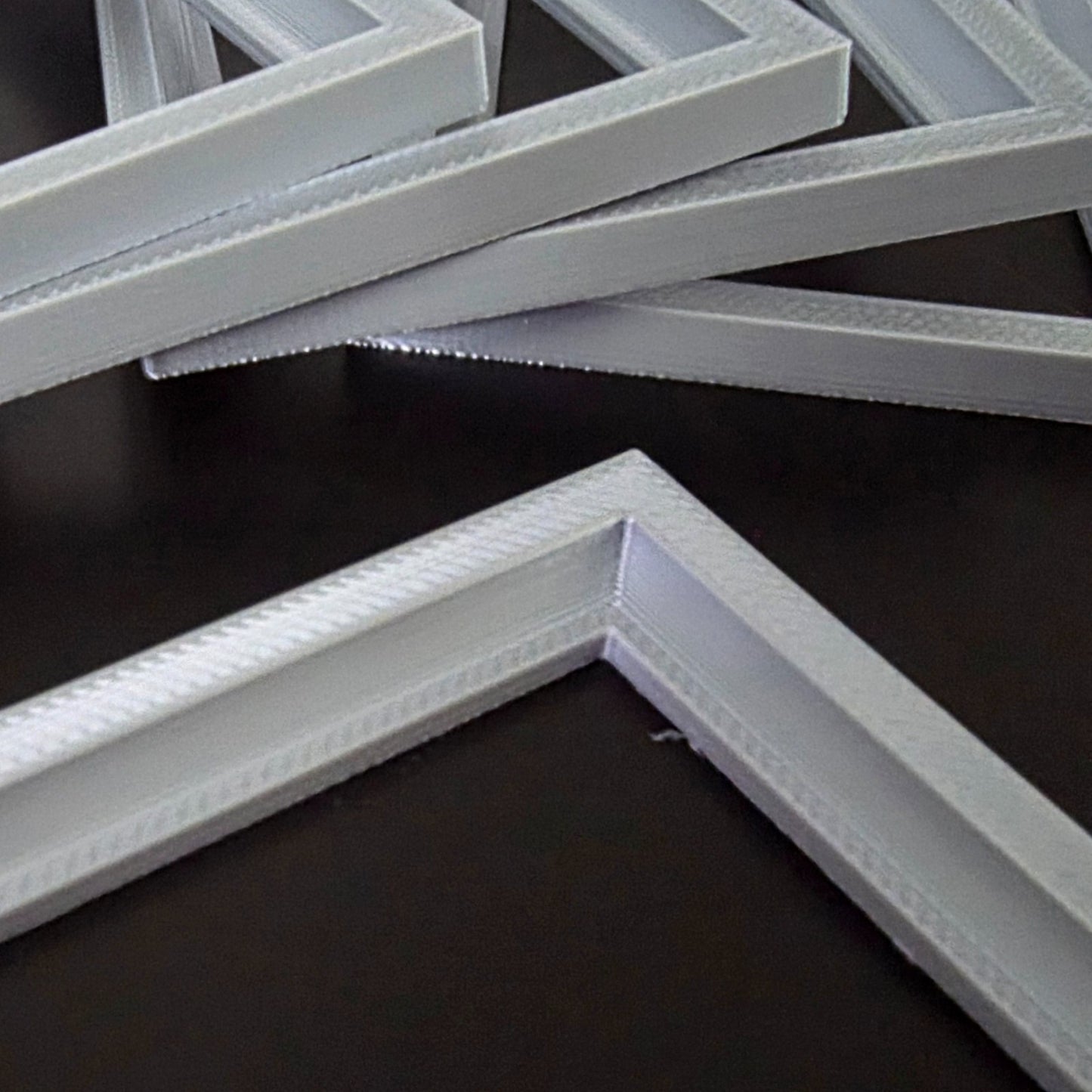 1:12 Scale Dolls House Miniature Modern Picture Frames - 5 Pack - 58 x 75mm