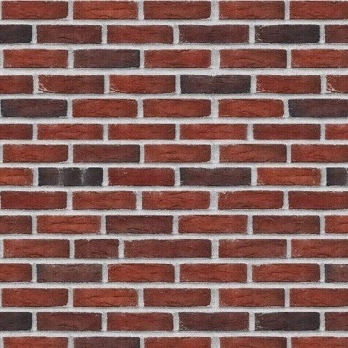 1:12 Scale Dolls House Miniature - Traditional Red Bricks Cladding Sheets x2