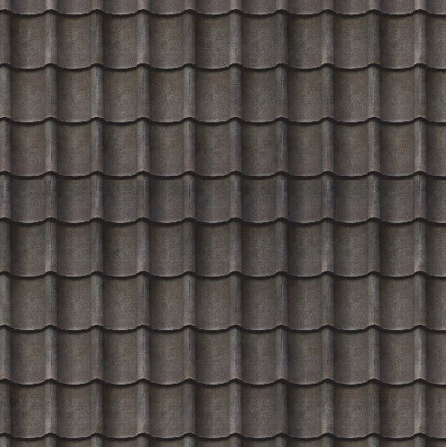 1:12 Scale Dolls House Miniature - Grey Slate Roof Tiles/Roofing Sheets x2