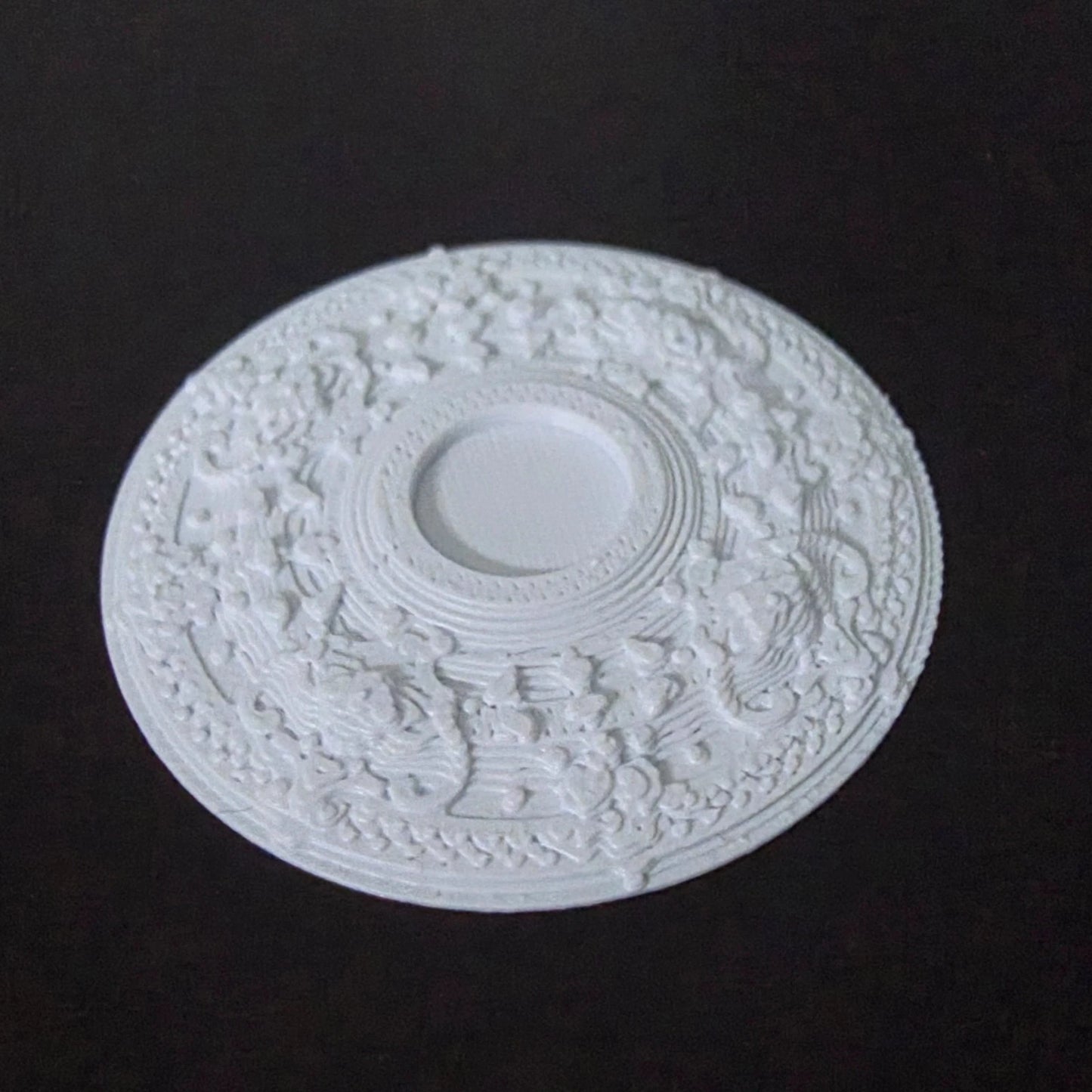 1:12 Scale Dolls House Miniature – Ceiling Rose (40mm) – High Detail #12