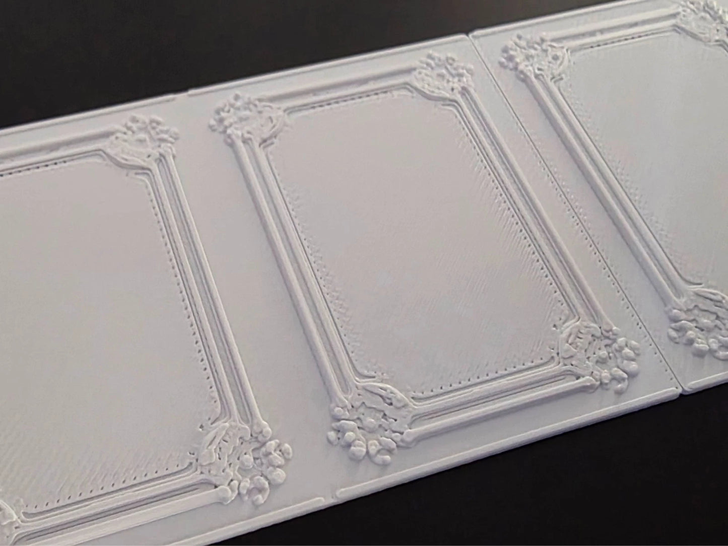 1:12 Scale Dolls House Miniature Wall Panel – Wall Panelling Panels (2 Pack) #8