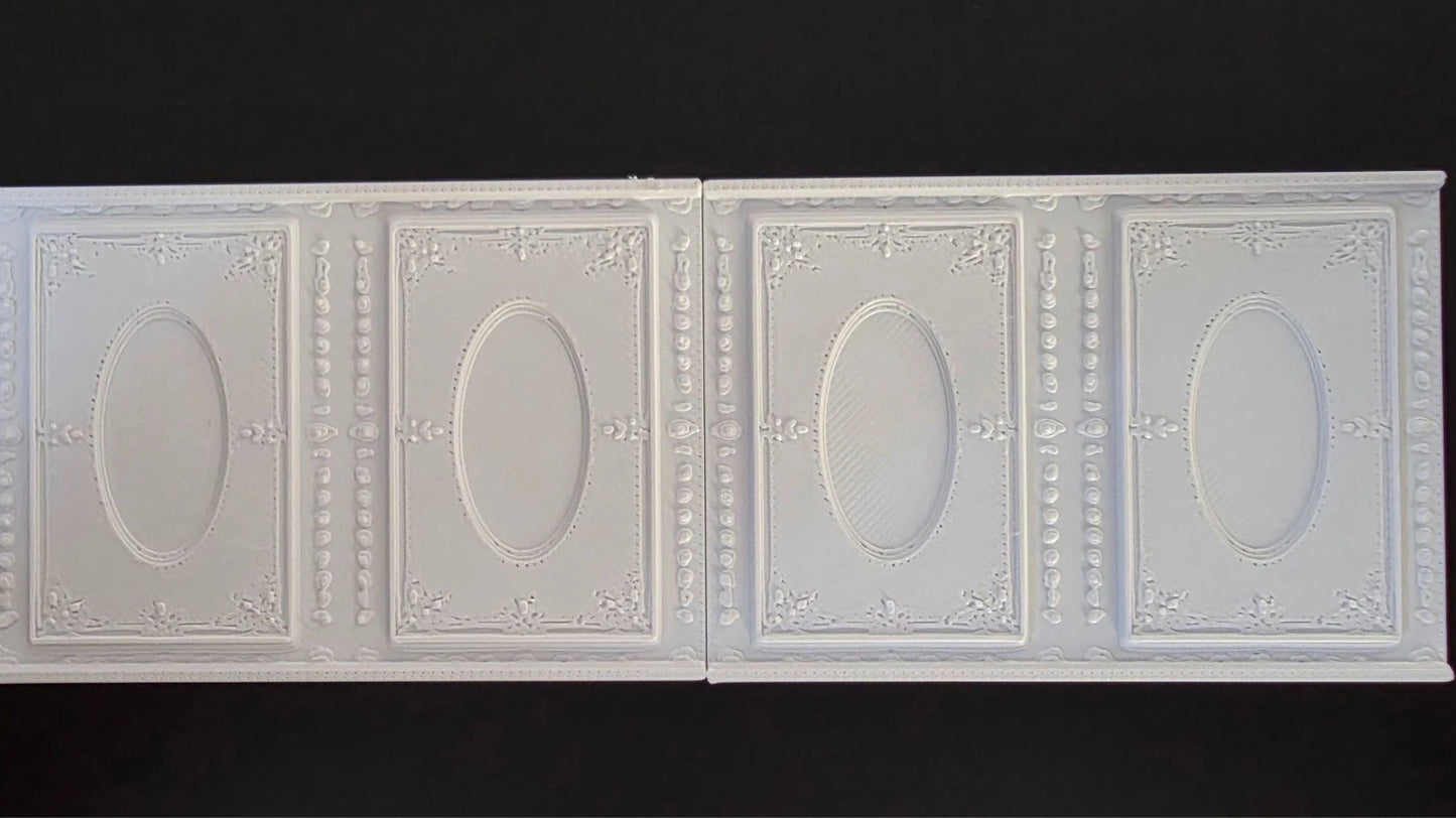 1:12 Scale Dolls House Miniature Wall Panel – Wall Panelling Panels (2 Pack) #6