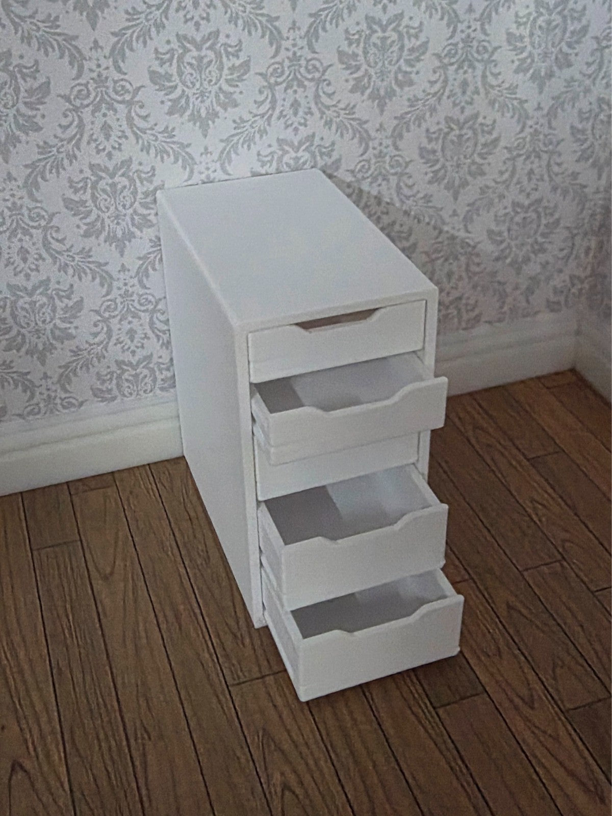 1:12 Scale Dolls House Miniature - IKEA-Inspired ALEX Drawer Unit with 5 Drawers
