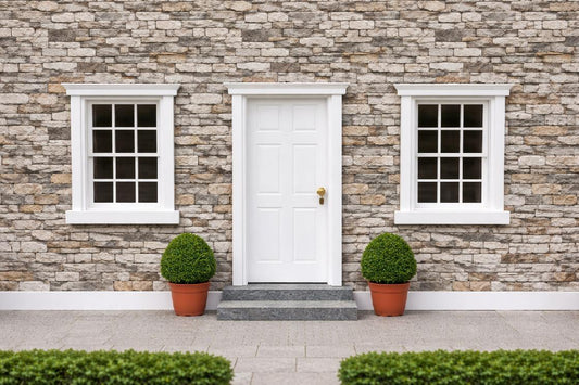 1:12 Scale Dolls House Miniature - Natural Stone Wall Cladding Sheets x2