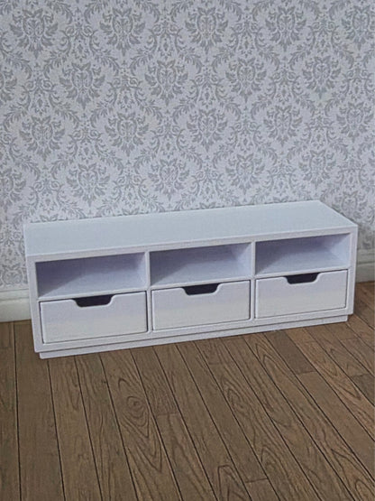 1:12 Scale Dolls House Miniature - IKEA-Inspired TV Stand / Drawer Unit
