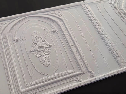 1:12 Scale Dolls House Miniature Wall Panel – Wall Panelling Panels (2 Pack) #4