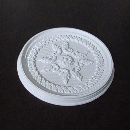 1:12 Scale Dolls House Miniature – Ceiling Rose (40mm) – High Detail #6
