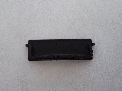 1:12 Scale Dolls House Miniature - Black Door Letterbox (Non-Opening)