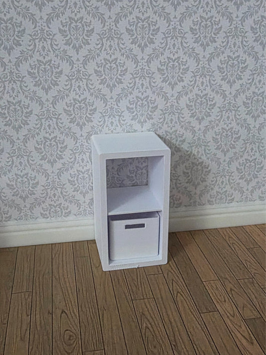 1:12 Scale Dolls House Miniature - IKEA-Inspired KALLAX 1x2 Shelving Unit