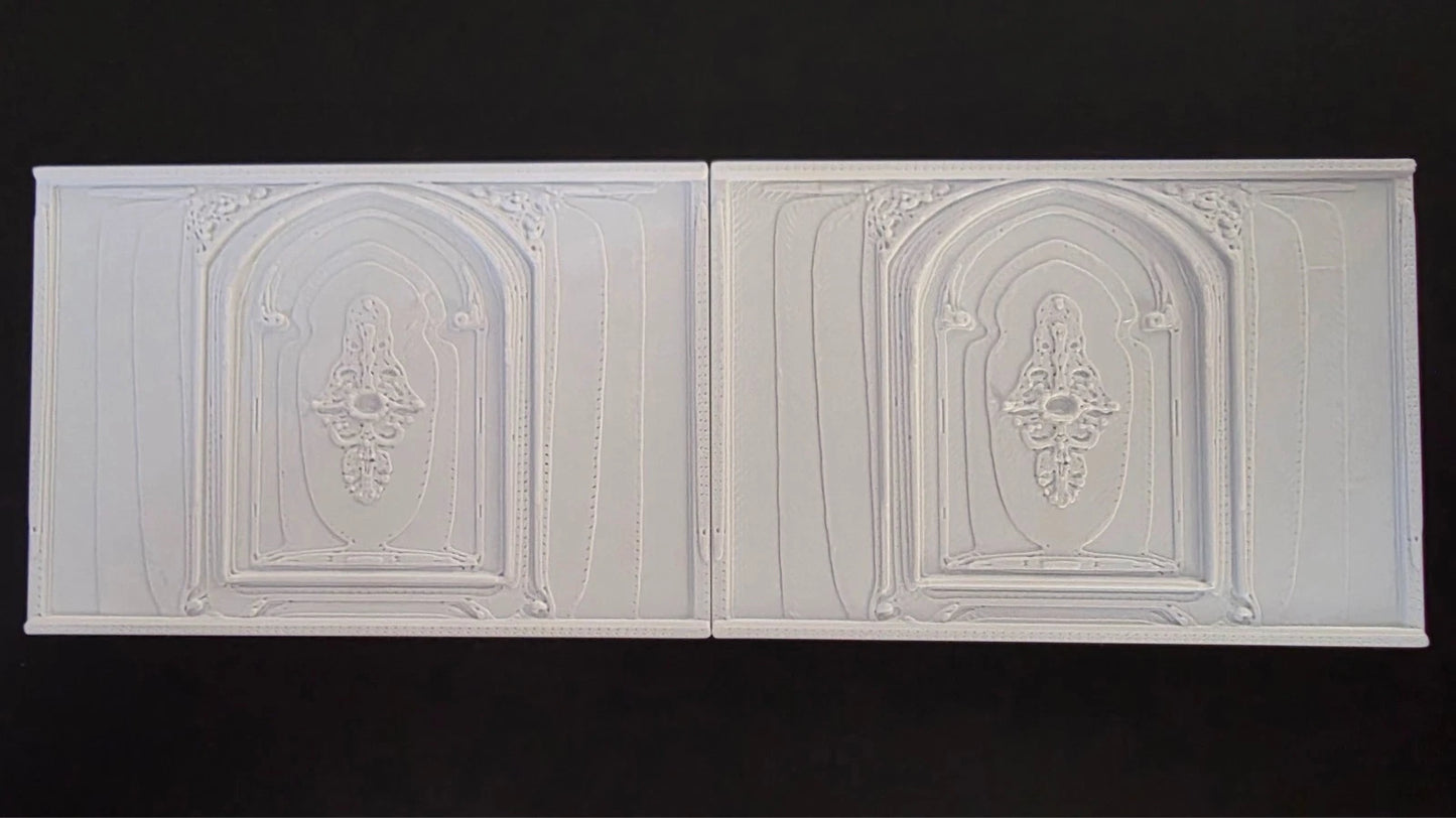 1:12 Scale Dolls House Miniature Wall Panel – Wall Panelling Panels (2 Pack) #4