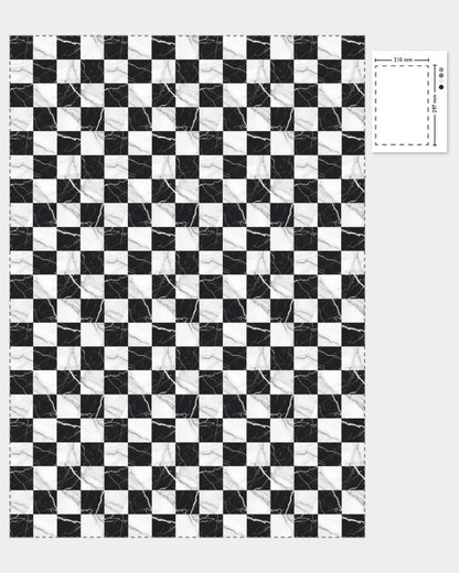 1:12 Scale Dolls House Miniature - Marble/Granite Effect Flooring Sheets x2