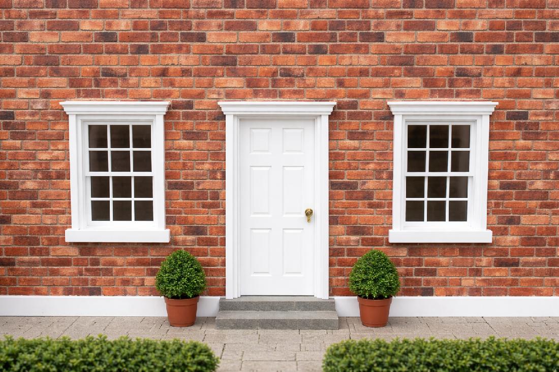 1:12 Scale Dolls House Miniature - Brick Wallpaper/Brickpaper/Cladding Sheets x2