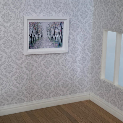 1:12 Scale Dolls House Miniature Modern Picture Frames - 5 Pack - 58 x 75mm