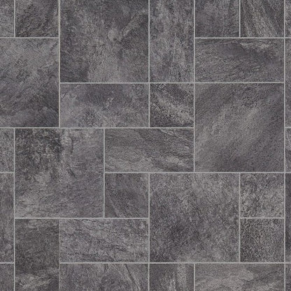 1:12 Scale Dolls House Miniature - Grey Granite Stone Tiles Flooring Sheets x2