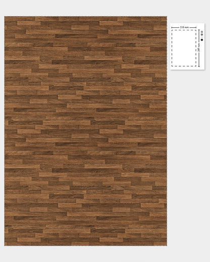1:12 Scale Dolls House Miniature - Classic Oak Plank Flooring Sheets x2