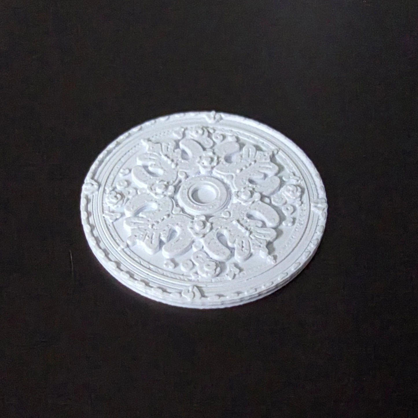 1:12 Scale Dolls House Miniature – Ceiling Rose (40mm) – High Detail #3