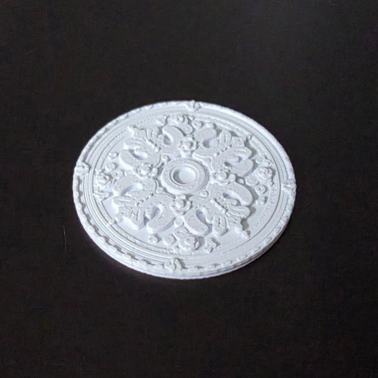 1:12 Scale Dolls House Miniature – Ceiling Rose (40mm) – High Detail #3