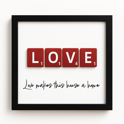 Personalised 3D Scrabble-Style Letter Frame