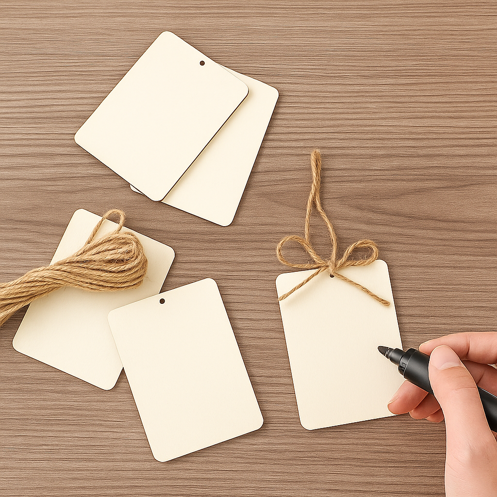 Personalised Wooden Name Tags