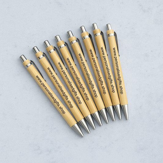 Engraved Bamboo Ballpoint Pen