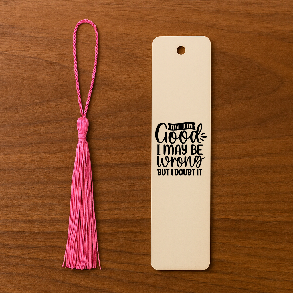 Wooden Rectangular Bookmark