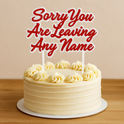 Personalised 3D Printed Cake Topper