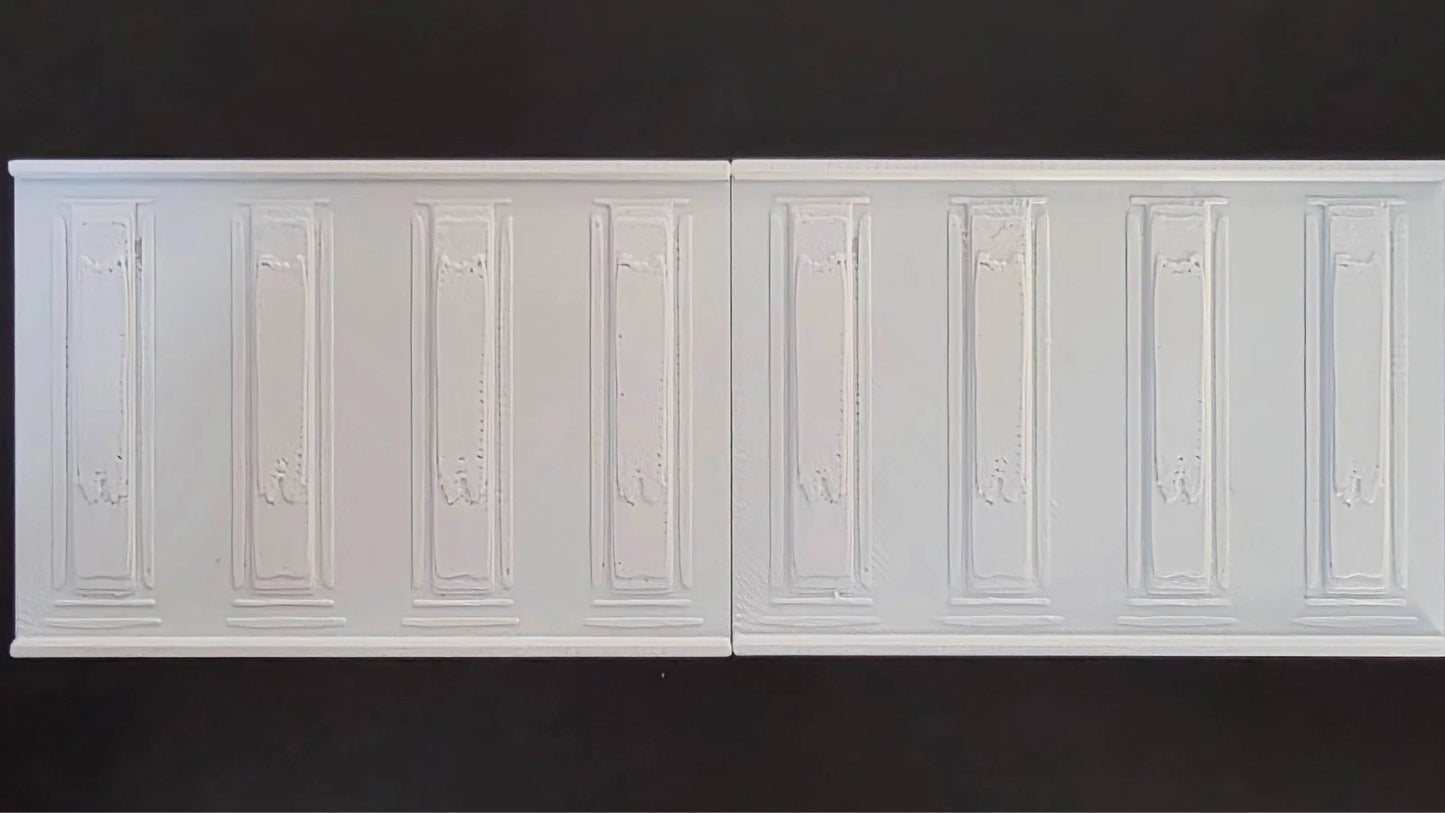 1:12 Scale Dolls House Miniature Wall Panel – Wall Panelling Panels (2 Pack) #1