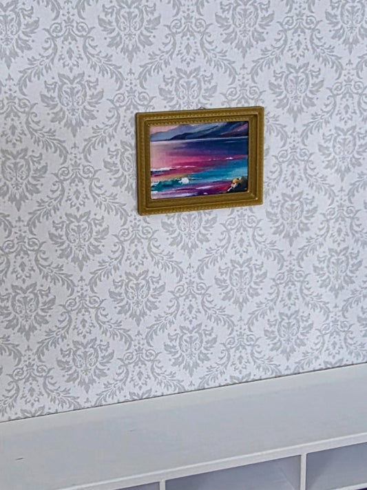 1:12 Scale Dolls House Miniature Modern Picture Frames - 5 Pack - 29mm x 37.5mm