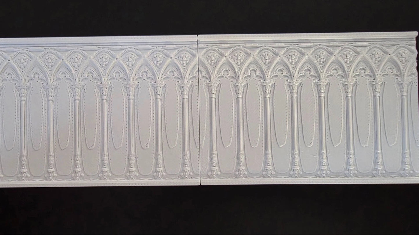 1:12 Scale Dolls House Miniature Wall Panel – Wall Panelling Panels (2 Pack) #5