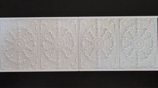 1:12 Scale Dolls House Miniature Wall Panel – Wall Panelling Panels (2 Pack) #7