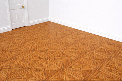 1:12 Scale Dolls House Miniature - Wooden Geometric Parquet Flooring Sheets x2