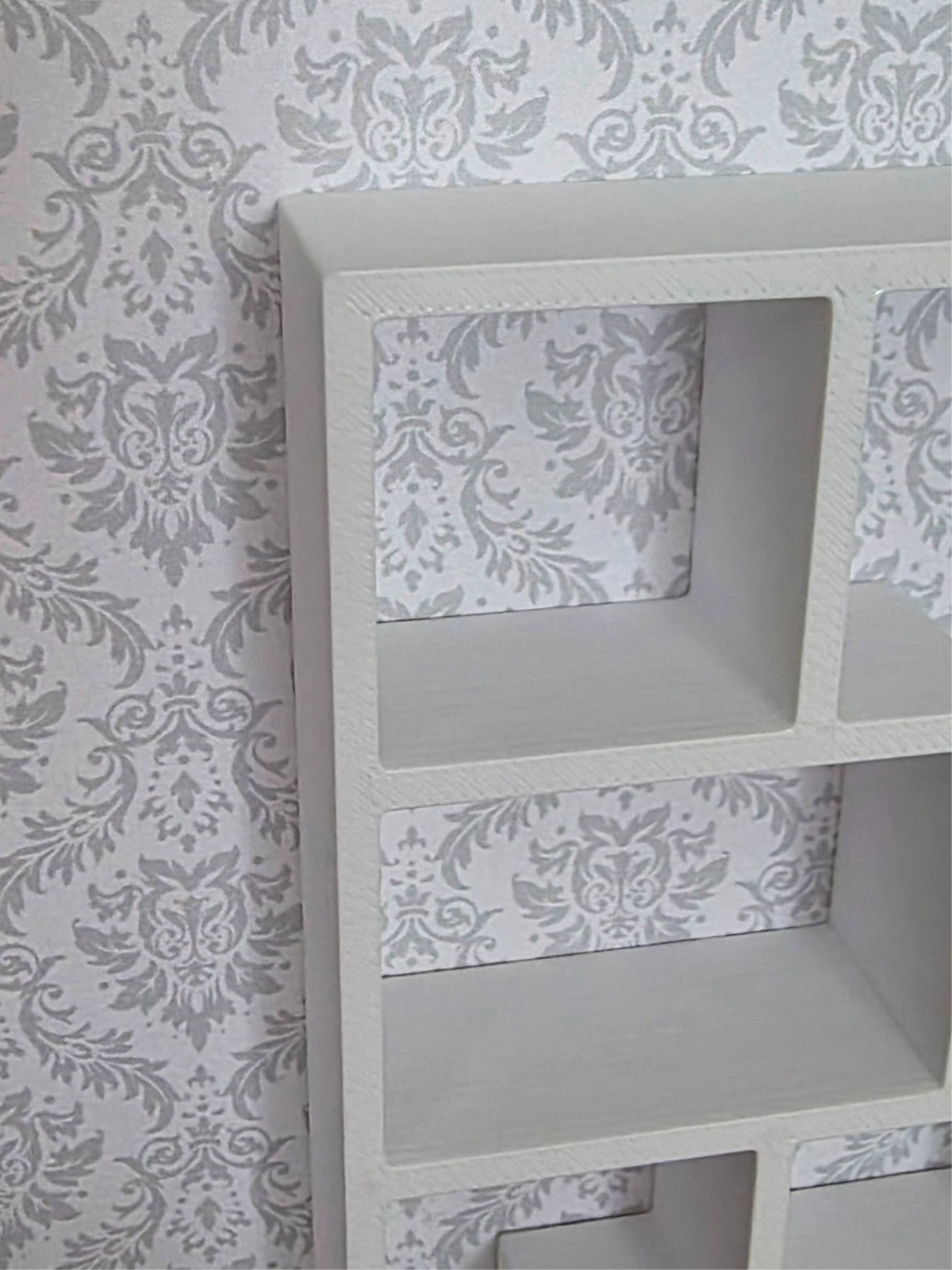 1:12 Scale Dolls House Miniature - IKEA-Inspired Modern Shelving Unit
