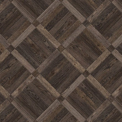 1:12 Scale Dolls House Miniature - Dark Parquet Block Flooring Sheets x2