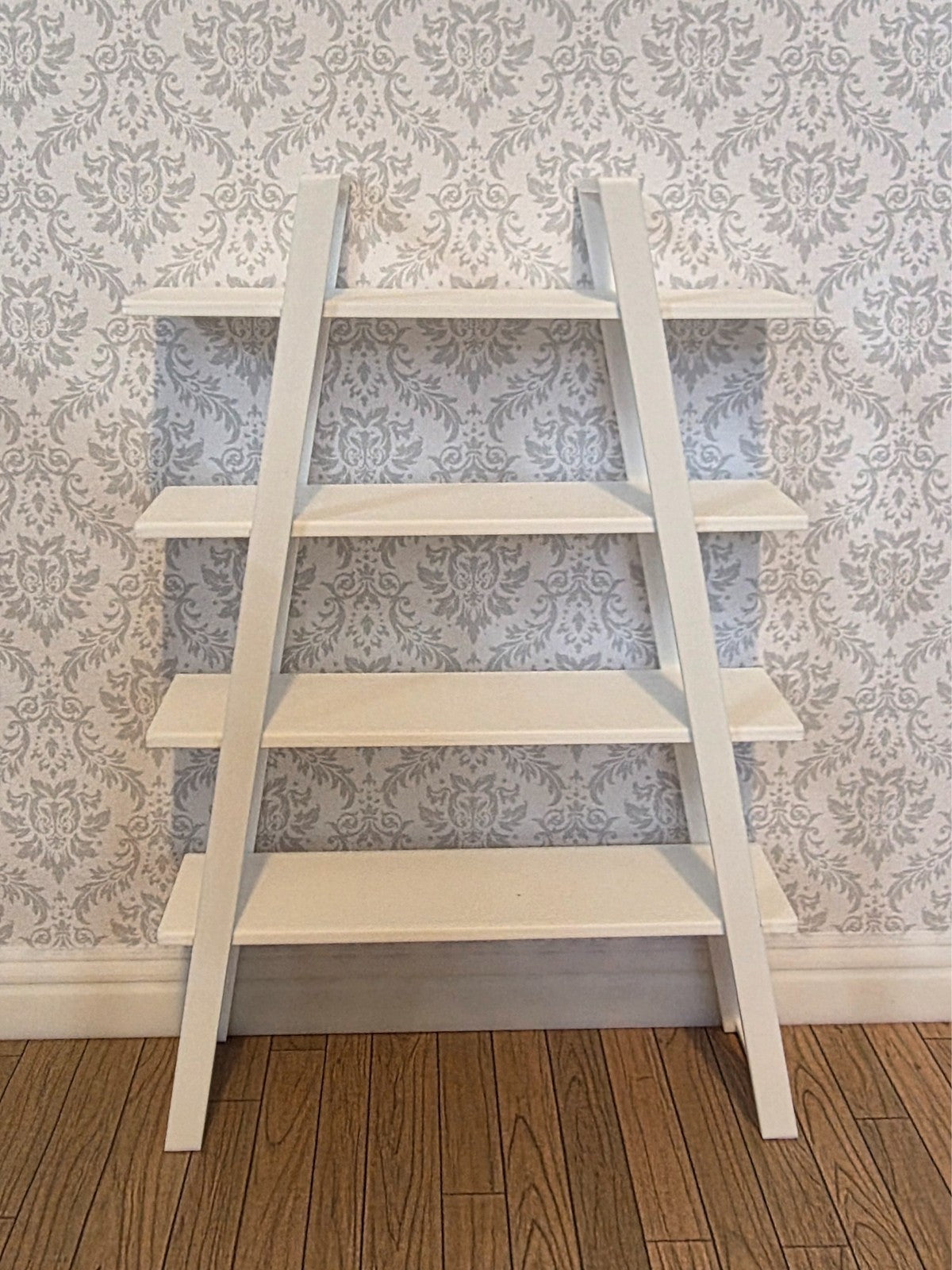 1:12 Scale Dolls House Miniature - IKEA-Inspired Ladder Shelf / Display Unit