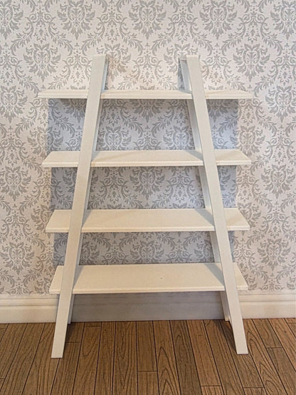 1:12 Scale Dolls House Miniature - IKEA-Inspired Ladder Shelf / Display Unit