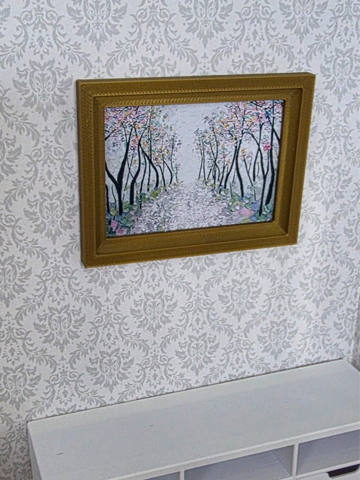 1:12 Scale Dolls House Miniature Modern Picture Frames - 5 Pack - 58 x 75mm