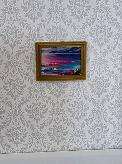 1:12 Scale Dolls House Miniature Modern Picture Frames - 5 Pack - 29mm x 37.5mm