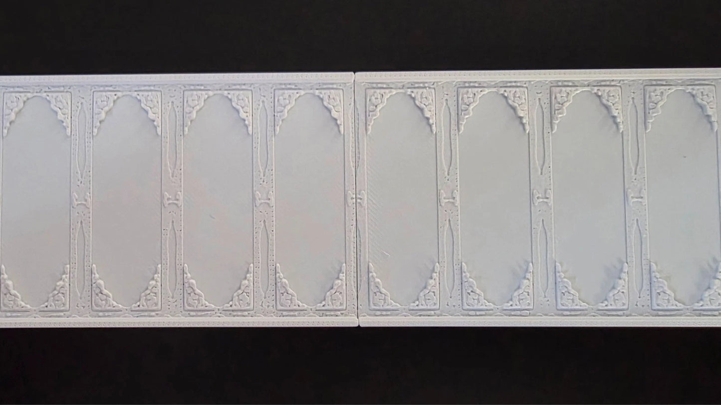 1:12 Scale Dolls House Miniature Wall Panel – Wall Panelling Panels (2 Pack) #10