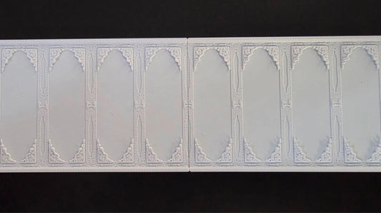 1:12 Scale Dolls House Miniature Wall Panel – Wall Panelling Panels (2 Pack) #10
